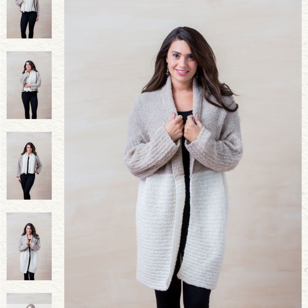 NWT. Multi style cardigan, alpaca wool